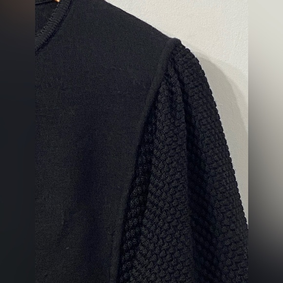 Vintage Geiger Collection Wool Cardigan Sweater Blazer Black size M - Picture 3 of 12